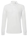 Heren Polo Lange Mouw Asquith & Fox Classic wit
